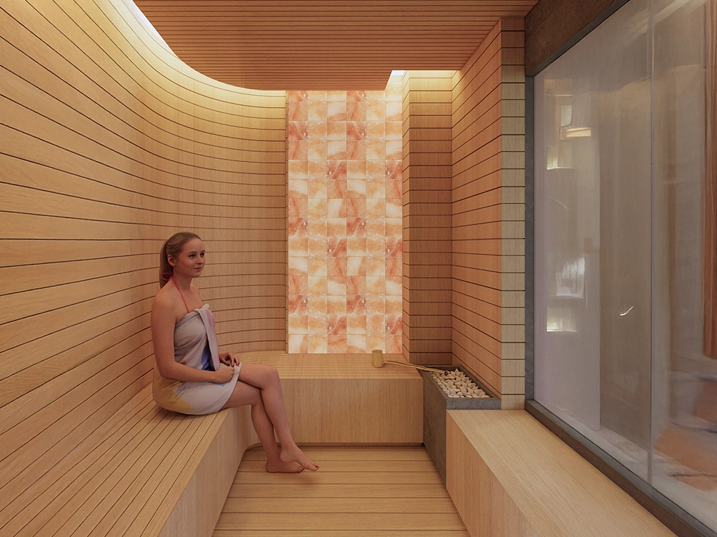 Sauna and Stream Room